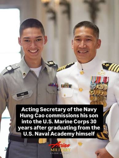 Acting Secretary of the Navy @hungcaova signed his own son's ...