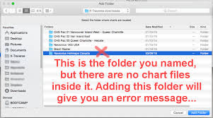 No Charts Found In Selected Folder When Trying To Guide
