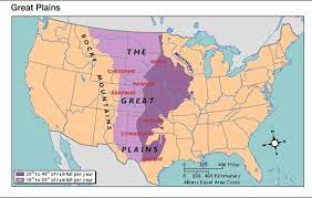 Agricultural crops advance in bloom time data from six locations throughout the great plains showed that winter wheat (var. Great Plains Cartography Map Zoo Preschool Great Plains
