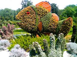 Mosaiculture Montreal Sculpture Jardin Jardin Foret Topiaire
