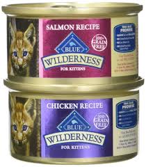 Blue Buffalo Wilderness Grain Free Variety Pack Wet Kitten Food 2 Flavors Salmon And Chicken 12 3 Ounce Cans Kitten Food Canned Cat Food Dry Cat Food