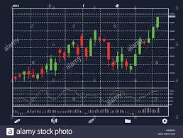 vector uptrend market of stock chart stock vector art