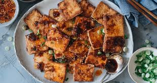 Mirin, soy sauce, tofu, easy, lunch, appetizer, summer, dairy free, healthy, low cholesterol, nut free, vegan, vegetarian. Crispy Marinated Tofu Omnivore S Cookbook