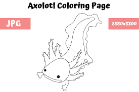Rodger bumpass was born in little rock, arkansas on november 20, 1951. Coloring Page For Kids Axolotl Graphic By Mybeautifulfiles Creative Fabrica