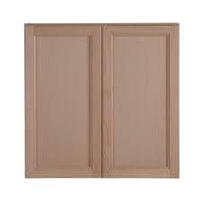 Easthaven Shaker Assembled 30x30x12 In Frameless Wall Cabinet In Unfinished Beech Eh3030w Gb T In 2020 Unfinished Kitchen Cabinets Natural Wood Kitchen Wall Cabinet