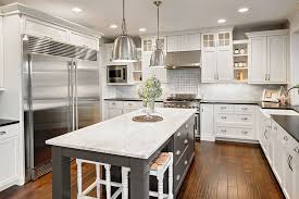 Love the dark island in this kitchen with espresso cabinets! Gorgeous Contrasting Kitchen Island Ideas Pictures Designing Idea