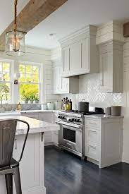 Farmhouse kitchen with gray cabinets. Kitchen Remodel Small Farmhouse Kitchen Design Kitchen Inspirations