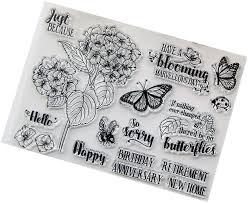 We have hunted for the best stamps available and here are some of the designs that we absolutely loved. Amazon Com Seaskyer Clear Stamps For Cards Making Silicone Stamps Flower Flower Diy Silicone Clear Stamp Cling Seal Scrapbook Embossing Album Decor Craft Arts Crafts Sewing