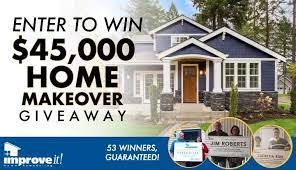 One lucky final prize winner will be drawn on or before december 15, 2021 and will receive up to $20,000 retail value in pj fitzpatrick, inc replacement home improvement product(s) of your choice. 45 000 Home Makeover Sweepstakes Enter Now To Win A 45 000 Credit For A Bathroom Remodel Or Window Order From Improve It H Win A House Sweepstakes Makeover