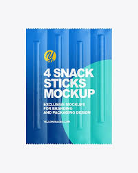 Macbook mockups magazine mockups notebook mockup outdoor ad packaging mockups poster mockups printed mockups product design signs mockups sketchbook smartphone souvenirs. 4 Matte Snack Sticks Pack Mockup In Flow Pack Mockups On Yellow Images Object Mockups Snack Sticks Branding Design Packaging Packaging Mockup
