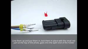 Have you ever wondered how all your electrical contacts in the car can survive harsh weather conditions or strong vibrations?automotive connector caps & covers, cap, cable exit angle 90° (right angle. Amp Tyco Superseal Waterproof Connector Assembly Guide For Wiring Boats Cars Well Anything Youtube