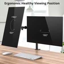 Supported by the application are all microsoft operating systems from windows xp to the. Dual Monitor Arm Desk Mount Atumtek