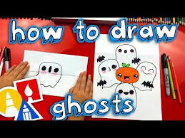 How To Draw A Ghost Stack Folding Surprise Youtube Art For Kids Hub Art For Kids Art Lessons Elementary