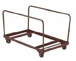 Nps Dy60r Round 5 Table Storage Cart On Sale With Free Shipping Public Seating Round Folding Table Vertical Storage