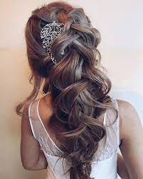 65 New Romantic Long Bridal Wedding Hairstyles To Try Coiffures De Mariage Ondulees Coiffure Mariee Coiffure Mariage