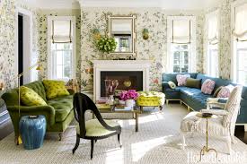 House beautiful living room photos. Colorful Living Room With Chinoiserie Wallpaper Designed By Ashley Whittaker Featured In House Beautiful Making It Lovely
