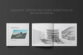 Architecture cover letter / job application letter. Square Architecture Portfolio Creative Indesign Templates Creative Market