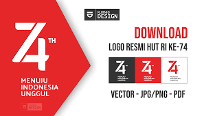 Penceritaan disebalik logo hari kemerdekaan 2019: Logo Resmi Hut Ri Ke 74 Vector Cdr Ai Png Kurnio Desain
