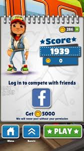 Subway Surfers Subway Surfers Surfer Play Menu