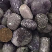 Blue Lace Agate Tumbled Stones, 3/4"