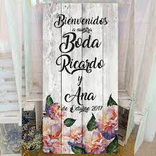 Carteles decorativos y baratos para bodas personalizados con vuestros nombres y fecha de boda ¡un cartel para cada momento! Comprar Carteles Para Bodas