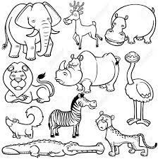 All these santa coloring pages are free and can be printed in seconds from your computer. Animales Salvajes Para Colorear Wild Animals Silhouettes Zoo Coloring Pages Zoo Animal Coloring Pages
