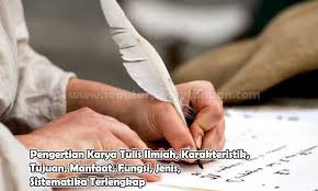Check spelling or type a new query. Pengertian Karya Tulis Ilmiah Karakteristik Tujuan Manfaat Fungsi Jenis Dan Sistematika