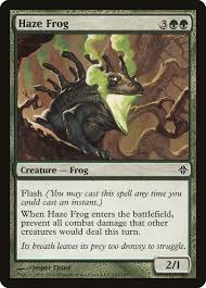 How to prevent haze in video? Haze Frog Roe 187 Magic The Gathering Card