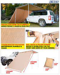 Adventure Kings Awning Side Wall Waterproof 2900mm X 2500mm 4wd Supacentre Wall Waterproofing Awning Siding