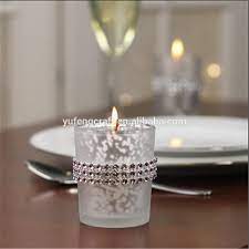 Candle holders and votives, roly poly votives, flared votives, crackle glass votives, bling candle holders, lanterns. Frosted Mercury Glass And Rhinestone Votive Holders Mini Glass Mason Jar For Home Wedding Decor Buy Frosted Colored Glass Votive Holders Shot Glass Drink Holder Glass Cup Jar For Candle Product