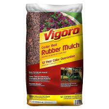 Vigoro 0 8 Cu Ft Cedar Red Rubber Mulch The Home Depot Canada
