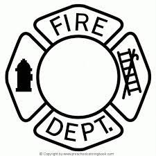 9 blank shields coloring page print color fun community. Fire Dept Sign Cross Coloring Page Fire Badge Firefighter Birthday