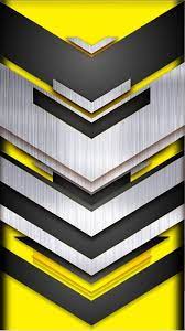 Chrome Grey And Yellow Chevron Wallpaper Inspirasi Desain Grafis Gambar Gelap Latar Belakang