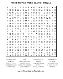 Free printable movie crossword onlinecrosswords.net. 1950 S Movies Printable Word Search Puzzle Word Search Printables Word Search Puzzles Printables Word Search Puzzle