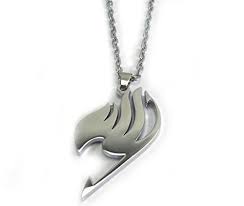 Fairy Tail Anime Logo Metal Necklace Pendant Fairy Tail Anime Fairy Tail Emblem Fairy Tail