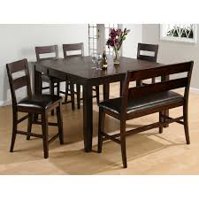 Why not utilize the space? Counter Height Table With Bench Seating Ideas On Foter