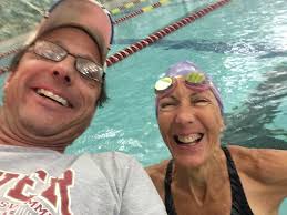 Masters swimmers honored by professional triathlete's visit