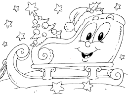 Coloring sheets santa on sleigh. Christmas Sleigh Coloring Page Free Printable Coloring Pages For Kids
