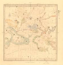 Astronomy Celestial Star Map Star Chart I Vernal Equinox Sduk 1847