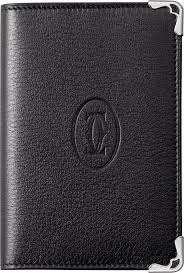 It holds up to 15 original business cards or 9 luxe business cards and is the perfect conversation starter. Crl3001367 Credit Business Card Holder Must De Cartier Black Calfskin Stainless Steel Finish Cartier