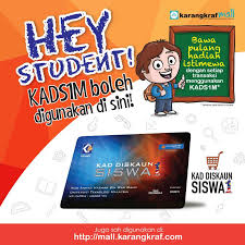 Kad debit diskaun siswa 1malaysia (kads1m) juga dikenali sebagai baucar buku 1malaysia (bb1m) tahun 2018 dan bantuan pelajar pendidikan tinggi (bppt) kini boleh dikemas kini atau membuat permohonan baru bagi tahun ini (2018). Karangkraf Mall Berita Baik Buat Semua Pelajar Kini Kad Facebook