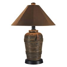 H brown outdoor/indoor table lamp with basketweave shade. Ø§Ù„ÙˆØ³ÙŠØ· ÙØ¹Ù„Ø§ Ø¥ÙŠØ«Ø§ÙƒØ§ Outdoor Table Lamps Outofstepwineco Com