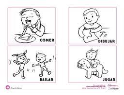 Coloring is considered to be one of the best ways of calming kids and busting stress too. Action Verbs Coloring Pages Spanish By Monarca Language Tpt