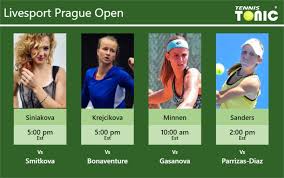 Gauff reaches second career final, first on clay with seesaw siniakova…. Prediction Preview H2h Siniakova Krejcikova Minnen And Sanders To Play On Centre Court On Wednesday Livesport Prague Open Tennis Tonic News Predictions H2h Live Scores Stats