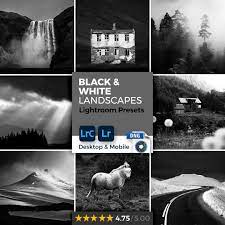 Black White Lightroom Presets For Landscape Nature Travel Photography Black And White Landscape Lightroom Presets Lightroom