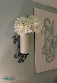 Comes ready for wall mount; Using Wall Sconces As Vases The Hamby Home