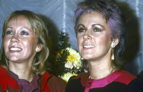 Frida with Agnetha in London,...