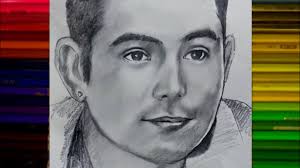Gerald Anderson pencil sketching/@andersongeraldjr fast drawing  #geraldanderson