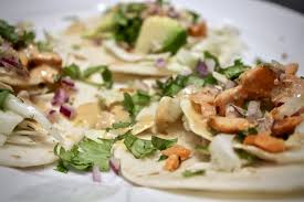 While the fish is baking in the oven (less than 20 minutes, so easy), assemble all the other ingredients. Grilled Salmon Tacos How Did You Cook That
