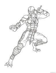 Free printable mortal kombat coloring pages scorpion. Mortal Kombat Coloring Pages Reptile Coloring4free Coloring4free Com